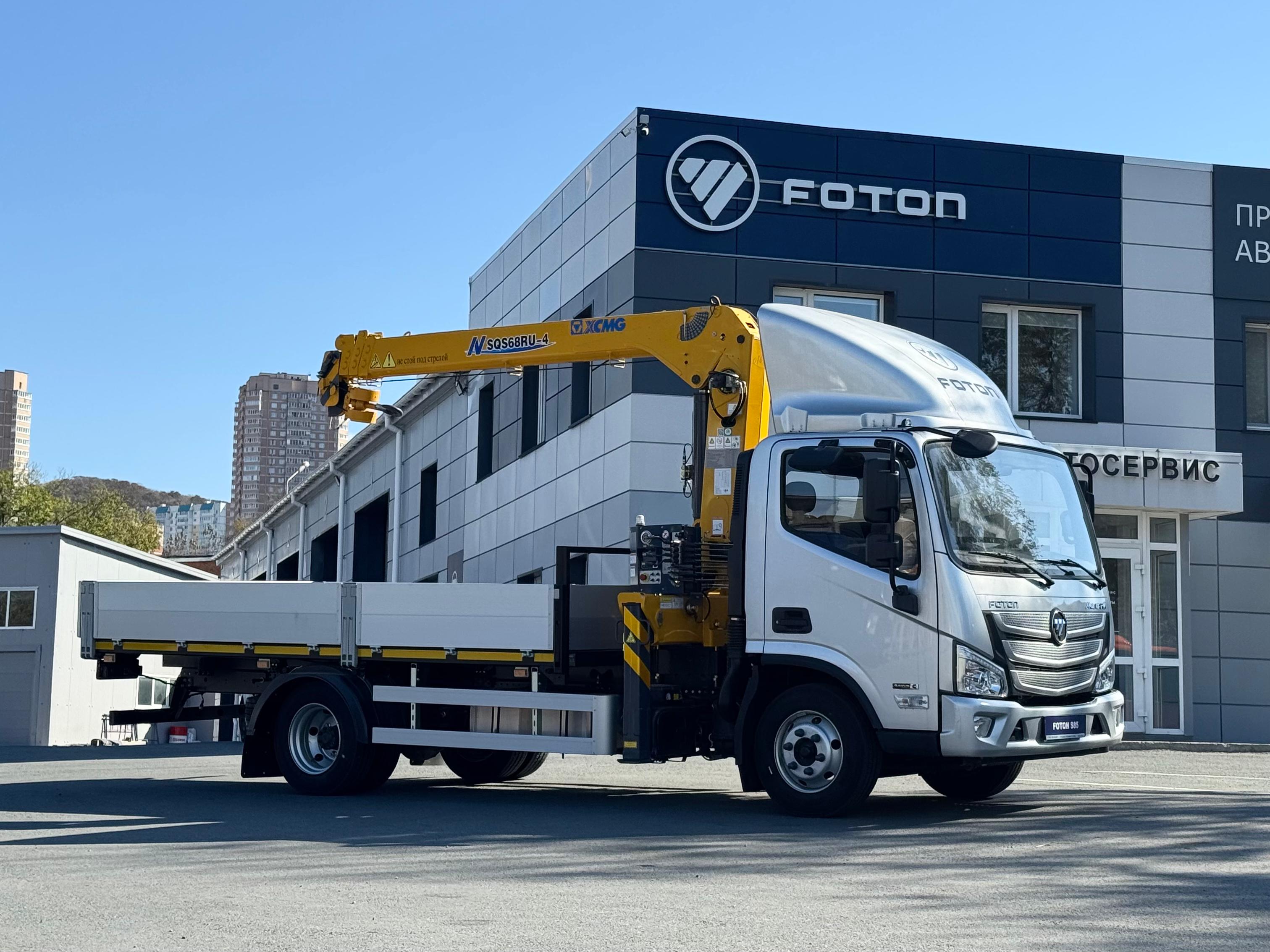 Бортовой грузовик Foton S85 с КМУ XCMG SQS68