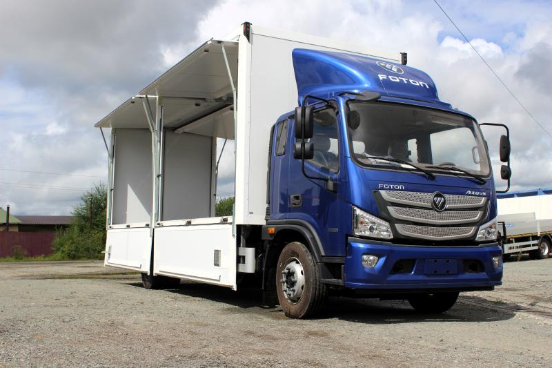 FOTON S120 с фургоном «бабочка»: 38 м³ для перевозки больших объёмов грузов