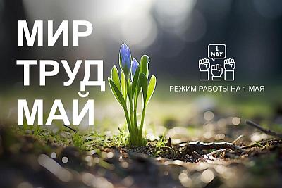 С праздником Весны и Труда!