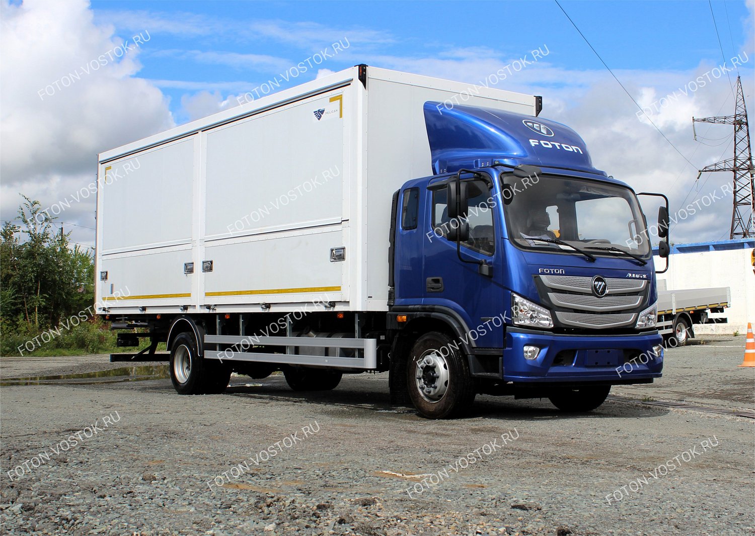 FOTON S120 с фургоном «бабочка»: 38 м³ для перевозки больших объёмов грузов